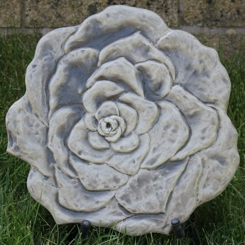 Succulent Flower Large Stepping Stone