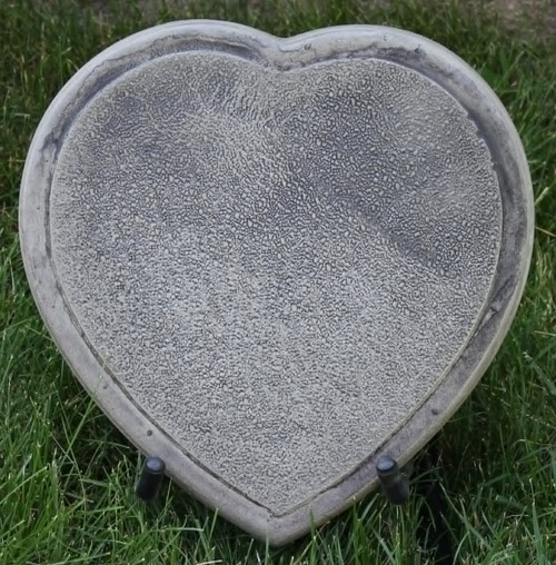 Blank Heart Medium Stepping Stone