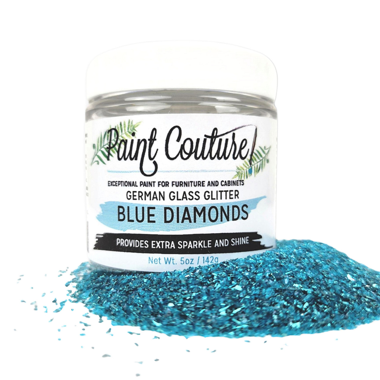 Blue Diamonds German Glass Glitter