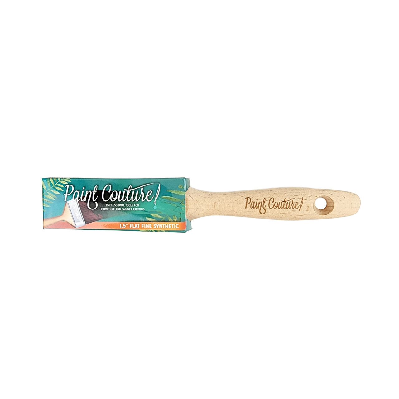 1.5 Flat Fine Synthetic Paint Brush by Paint Couture pcfspb1