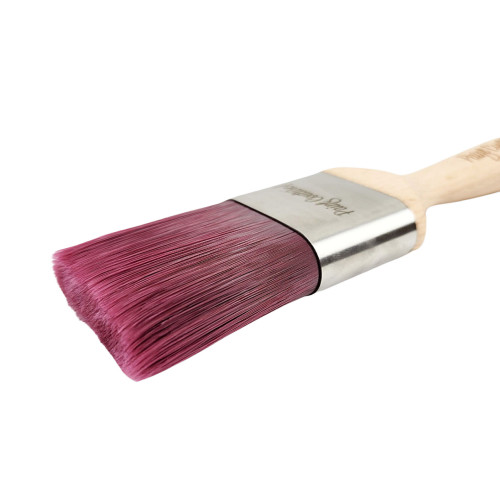 2" Flat Fine Paint Brush Bristles from a side angle