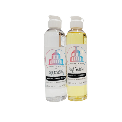Rapid Casting Resin 8oz Set in White Rapid Casting Resin 8oz Set in White