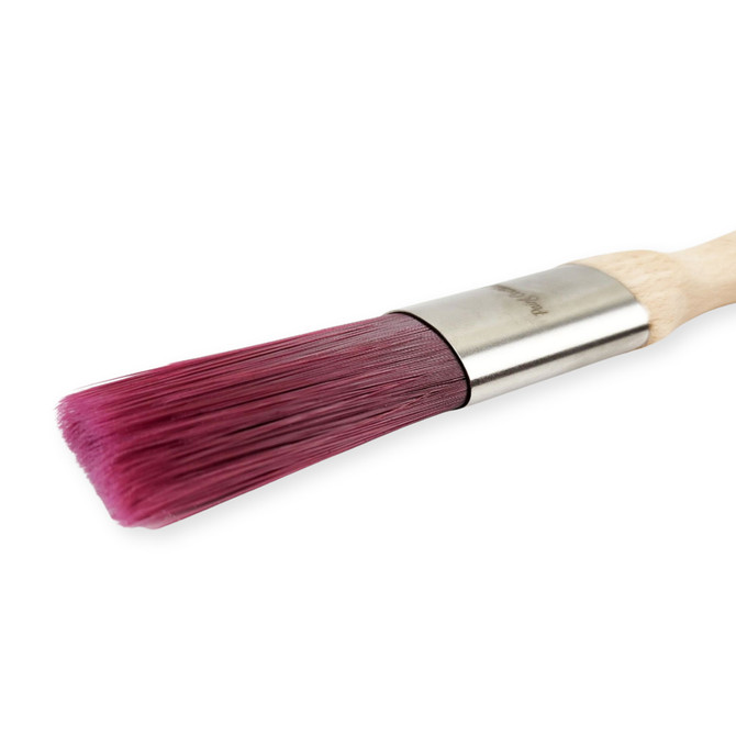 1" Flat Paint Brush Bristle Size View