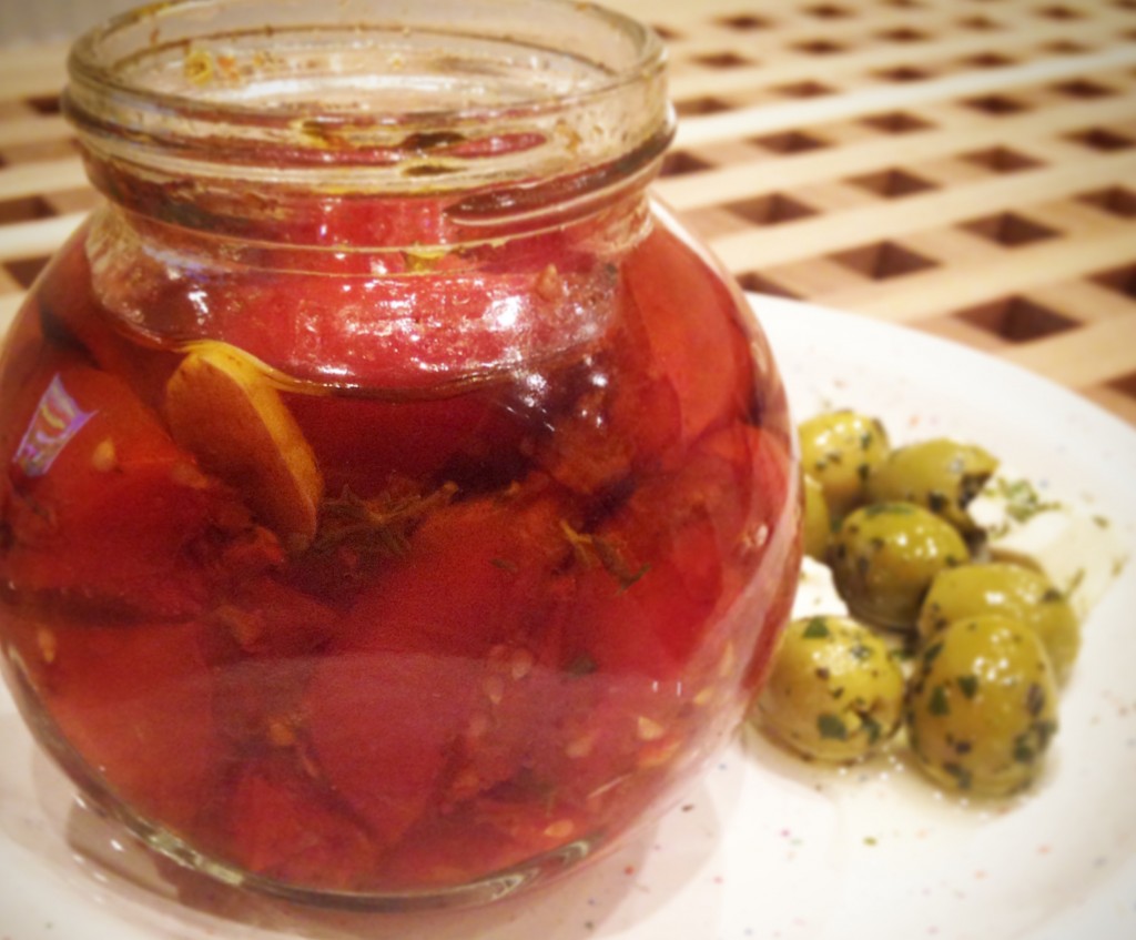 Confit tomatoes with Biferno Rosso Riserva DOC