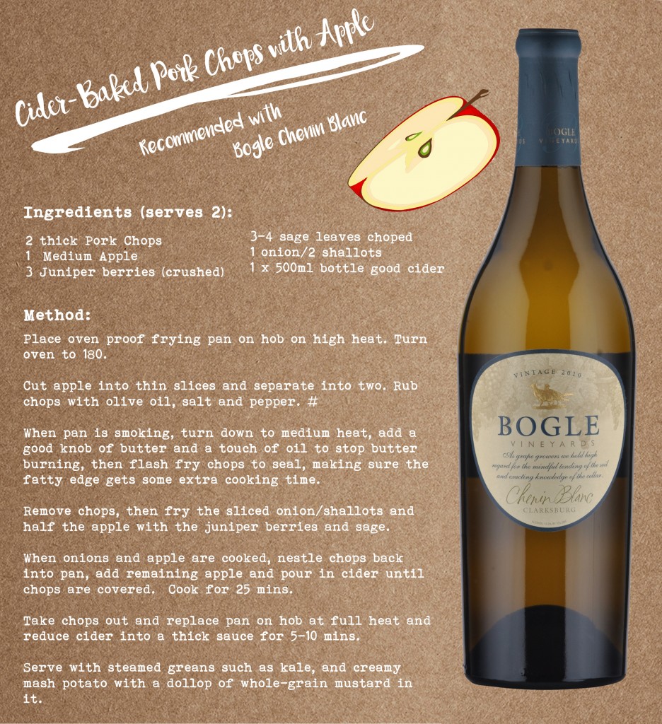Cider Pork + Chenin Blanc