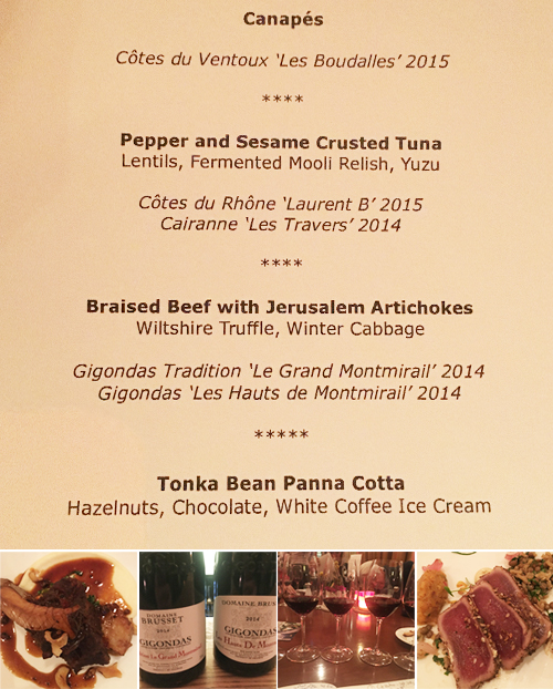 Domaine Brusset Dinner