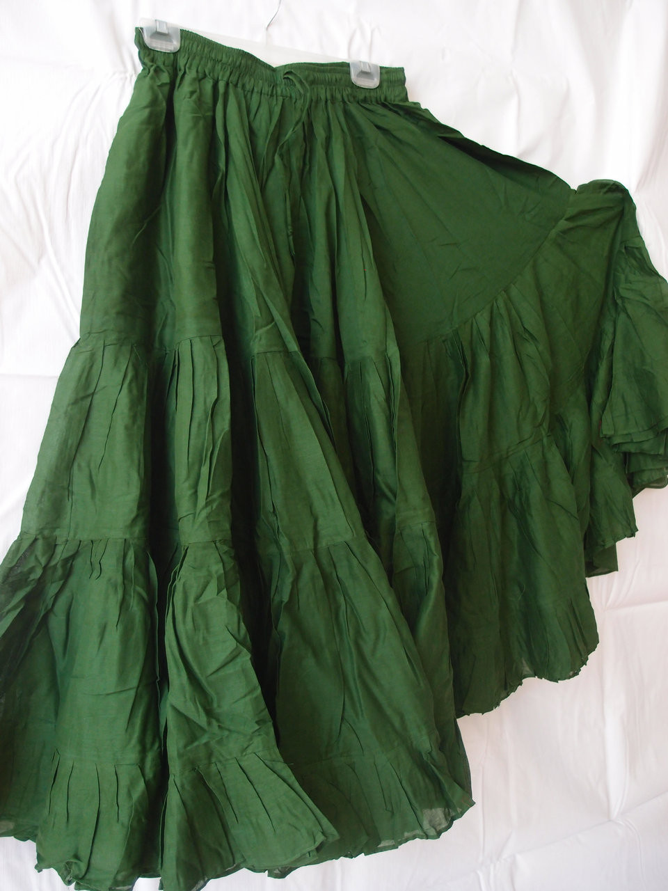 32 Yard Pure Cotton Light and Fluffy Skirt EMERALD GREEN - Magical Fashions