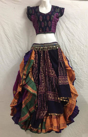 Individual pieces add up to around $ 660. Buy the ensemble for $550. Layaway is an option! 25% down 3 months to make payments.
Only at Magical Fashions! Let me know if you are interested in individual pieces or the whole ensemble.
You can save a lot on the whole ensemble. But have the option to purchase pieces.
I have shown 2 full skirts. One solid color 32 yard purple $65 
(36" long and waist stretches from 28" to a little over 50")
 one 25 yes embroidered aishwarya skirt in fushia color $150, 
(36" long and waist stretches from 28" to a little over 50")
 one very ornate hand sequined block print choli top $65 ( s,m,l,xl convo me and specify your size) or a halter in s, m l or xl $ 50
one beautiful tie dye and blockprint very ornate hand sequined dupatta $150 (About 2.5 yard long)
A belt $100.
Messsage me for details and we can do the ensemble with either the choli or the halter.
Or if you want individual Pieces
We can make you a coordinating bra if you wish. Individual pieces add up to around $ 660. Buy the ensemble for $550. Layaway is an option! 25% down 3 months to make payments.
Only at Magical Fashions! Let me know if you are interested in individual pieces or the whole ensemble.
You can save a lot on the whole ensemble. But have the option to purchase pieces.
I have shown 2 full skirts. One solid color 32 yard purple $65 
(36" long and waist stretches from 28" to a little over 50")
 one 25 yes embroidered aishwarya skirt in fushia color $150, 
(36" long and waist stretches from 28" to a little over 50")
 one very ornate hand sequined block print choli top $65 ( s,m,l,xl convo me and specify your size) or a halter in s, m l or xl $ 50
one beautiful tie dye and blockprint very ornate hand sequined dupatta $150 (About 2.5 yard long)
A belt $100.
Messsage me for details and we can do the ensemble with either the choli or the halter.
Or if you want individual Pieces
We can make you a coordinating bra if you wish.