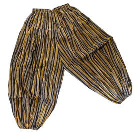 These are beautiful really full and comfortable ATS Block Print Pantaloons dyed with vegetable dyes.  They are great for dancing or just lounging in.
