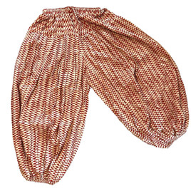 These are beautiful really full and comfortable ATS Block Print Pantaloons dyed with vegetable dyes.  They are great for dancing or just lounging in.
