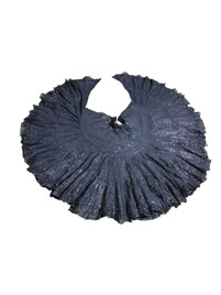 Gorgeous Black Silver 32 Yard Lurex Skirt Gorgeous Black Silver 32 Yard Lurex Skirt