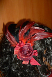 Beautiful Hair Fascinator Red Beautiful Hair Fascinator Red