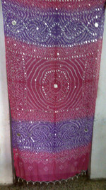 Brilliant  Banjara Veil with Sequins and Cowrie Shells! #13