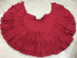 32  Yard Pure Cotton Skirt, Red