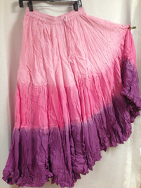 DIP DYE- 25-Yard Pure Cotton Skirts - Pink Purple Lavendar Hues