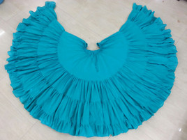 32  Yard Pure Cotton Skirt True Teal