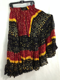 25 Yd JAIPUR SKIRT ATS Black Red and Yellow 25 Yd JAIPUR SKIRT ATS Black Red and Yellow