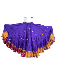 This is a gorgeous 25 Yard Double Bordered Aishwarya Skirt with peacocks embroidered on the hem.

Length 36"

Waist stretches from 28" to 50" 

I can also make you a matching choli or halter in your size.

Layaway is also an option. Please go ahead and put this in your cart and then use the layaway button to check out with details on the items you want to put on layaway. 

I expect a payment every week or 2 weeks. And you have 3 months to pay it off. Please keep these terms in mind while selecting a layaway option.  I expect a 25% or more down or atleast $50 whichever is greater.

Please note that the listing is only for the skirt. Halter or belt not included but available.

Also note that I try to give you the most accurate product. My items are unique and there are times when there are slight variations in borders or slight shade etc. But none the less the item is unique , quality and beautiful. And you will love it!

If is only for the skirt you want custom please email me and I will get you a custom length or waist made for $ 15 extra. 

International S&H extra
