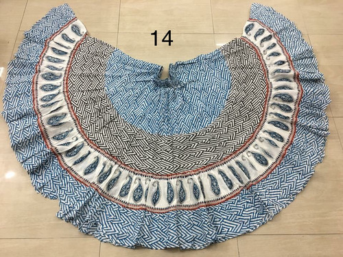 Hand Block Printed Skirt  #14