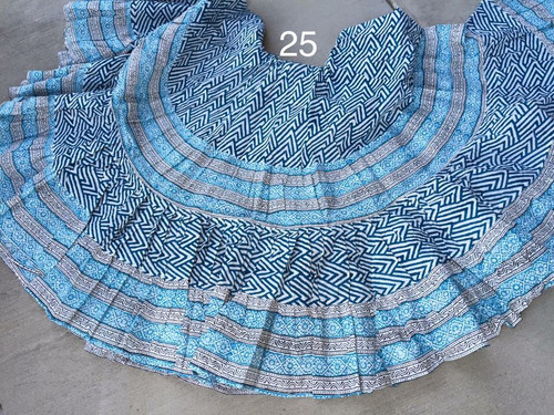 Hand Block Printed Skirt  #25