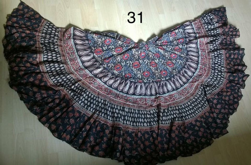  Hand Block Printed Skirt  #31