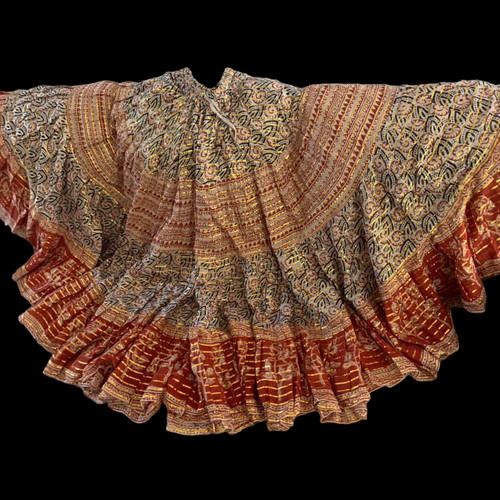 Block Print Lurex Skirts 