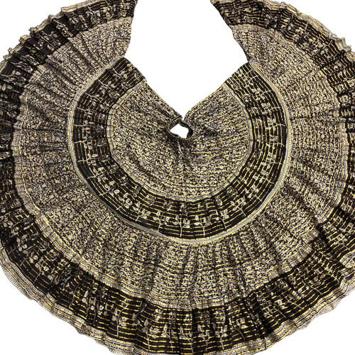 Beautiful Hand block printed lurex skirts. Our skirts are 36" long and the waist has elastic and drawstring and stretches ti 50". But we can make custom lengths and waists. And also different colors. 