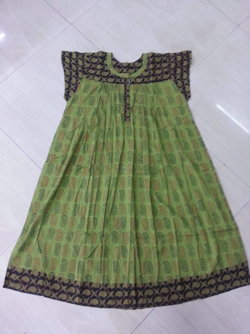 Beautiful hand block printed nighties with pockets
Green black

Free size

Length 45

We also do custom work.

 