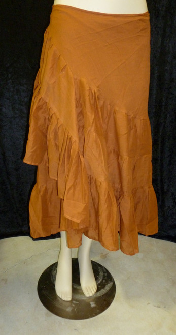 Beautiful Half Wrap Skirt Copper