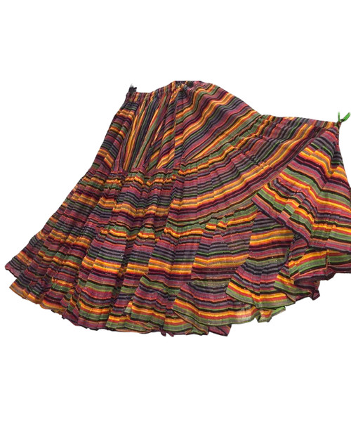 This is a gorgeous 32 Yard cotton Rainbow Lurex skirt
36" long
Waist has drawstring and elastic
Waist stretches to 50"
Skirt is lined upto above knees.
extra for change in length
 
International S&H extra
Check "yes" at checkout if outside USA
 
Ensembles and Halters or Cholis also available. See all pictures. The listing here is only for the rainbow lurex skirt.
  This is a gorgeous 32 Yard cotton Rainbow Lurex skirt
36" long
Waist has drawstring and elastic
Waist stretches to 50"
Skirt is lined upto above knees.
extra for change in length
 
International S&H extra
Check "yes" at checkout if outside USA
 
Ensembles and Halters or Cholis also available. See all pictures. The listing here is only for the rainbow lurex skirt.