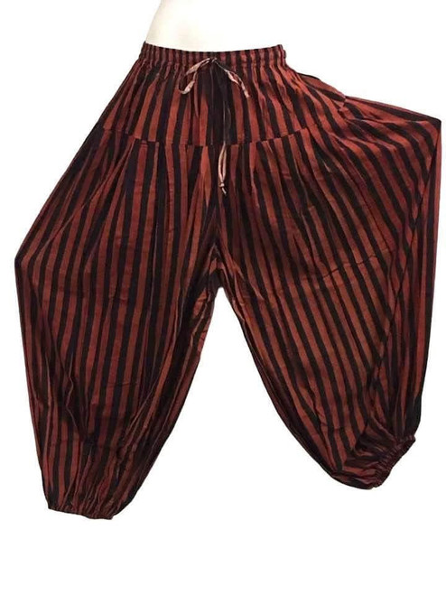 These are beautiful really full and comfortable ATS Block Print Pantaloons dyed with vegetable dyes.  They are great for dancing or just lounging in.