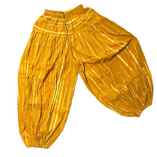 These are beautiful really full and comfortable ATS Block Print Pantaloons dyed with vegetable dyes.  They are great for dancing or just lounging in.
