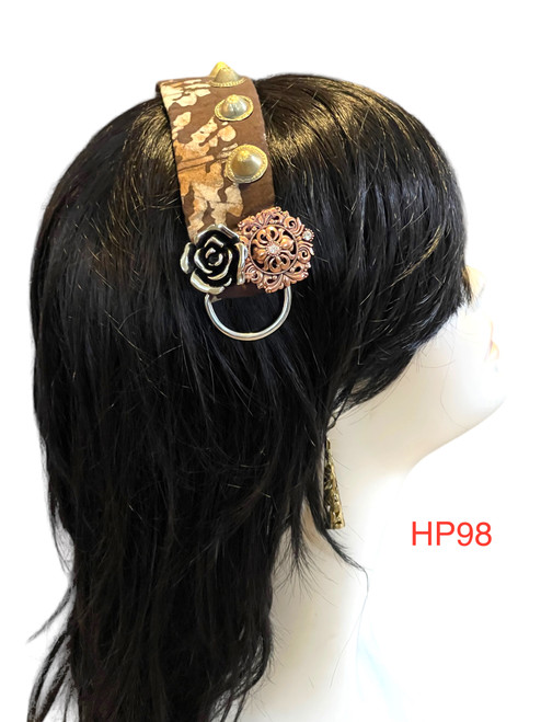 Beautiful Hand made Head piece on a lovely base. It has long ties to secure  it on the head. It is approximately 12" long not including ties.

We can make you a custom head piece in your choice of color and embellishments. Just message us. 

International shipping will be extra. Message us if you are an international customer.
