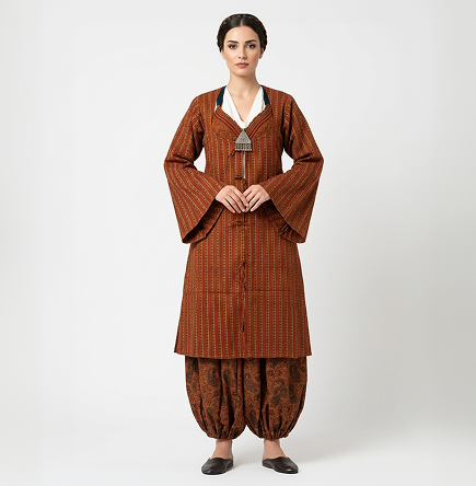 Hot Pink Silver Lurex Skirt 32 Yards