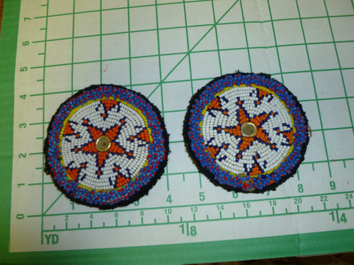 Identical Pair of Kuchi Medallions called Guls 2