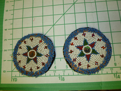 Identical Pair of Kuchi Medallions called Guls 8