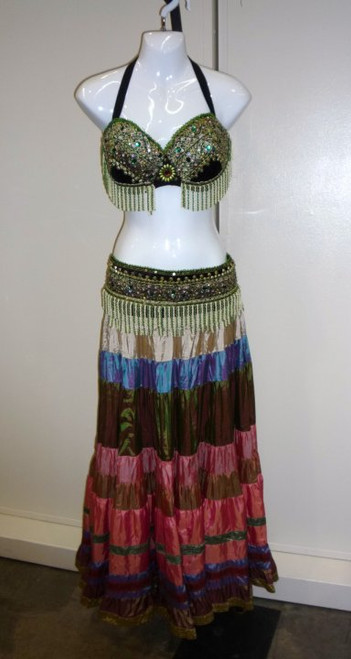 Rich Emerald Green Emsemble with Silk Skirt Rich Emerald Green Emsemble with Silk Skirt