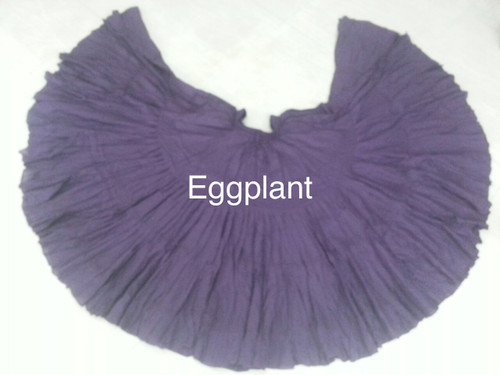 32  Yard Pure Cotton Skirt Eggplant 32  Yard Pure Cotton Skirt Eggplant