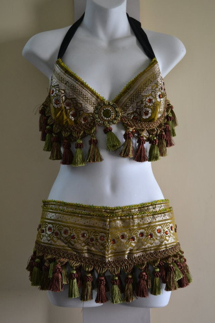 Beautiful Brocade Bra Belt Set  No.26