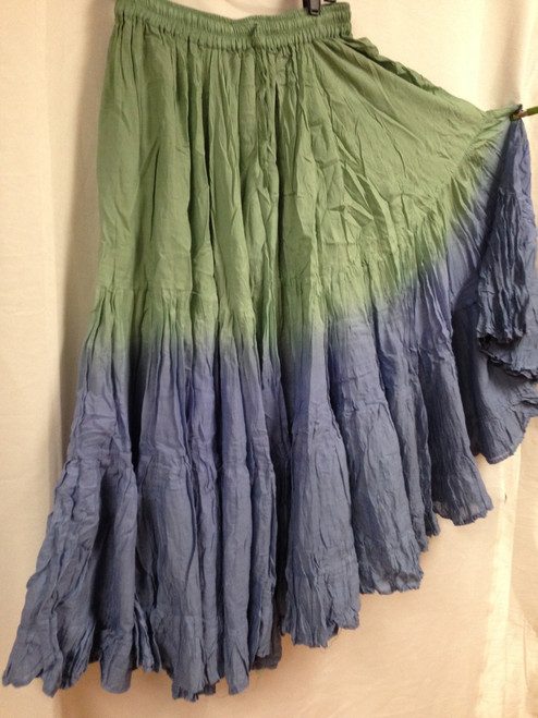 DIP DYE 25 Yard Pure Cotton Skirt Ocean  DIP DYE 25 Yard Pure Cotton Skirt Ocean