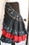 25 yard Embroidered skirt black trq red 25 yard Embroidered skirt black trq red