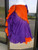 DIP DYE- 25-Yard Pure Cotton Skirts - Orange Purple