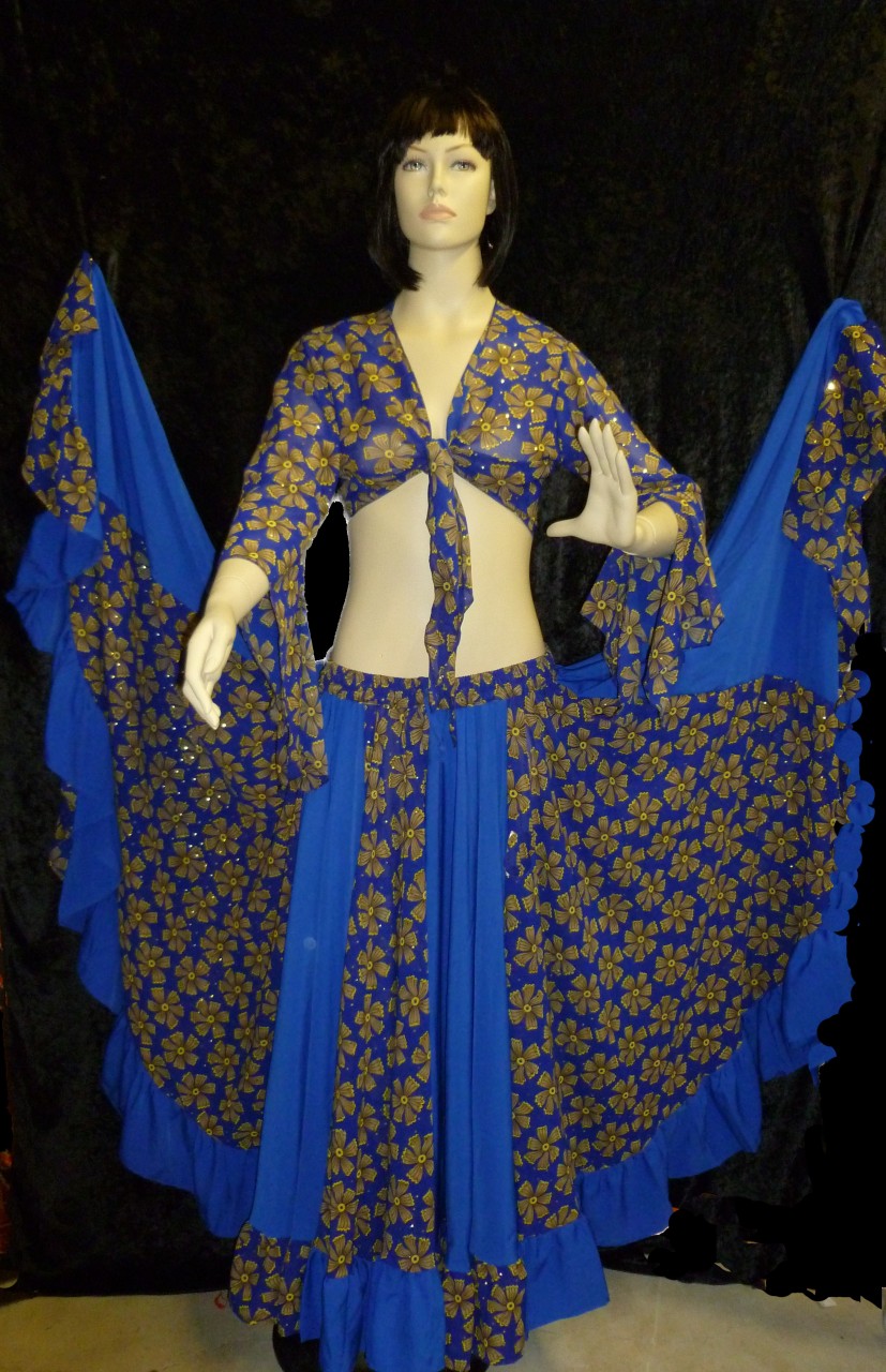 Beautiful Royal Blue Gypsy Set - Magical Fashions