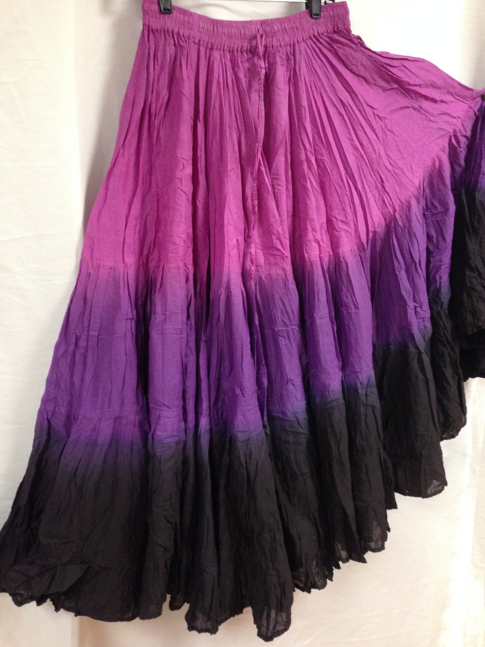 DIP DYE 25 Yard Skirt lavender purple black - Magical Fashions