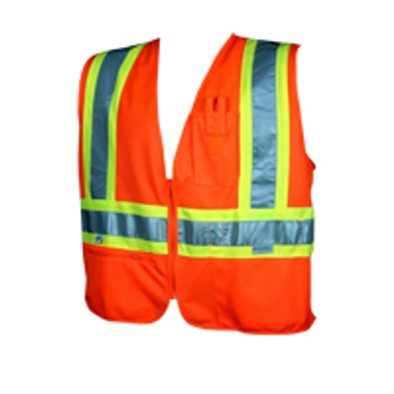 Class 2 Safety Vest "Zipper" w/Stripes