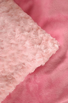 Cozy Faux Pink Bubble Gum Blanket  Tickle-Me-Pink has a classic pink bubblegum color for the All-American girl! 