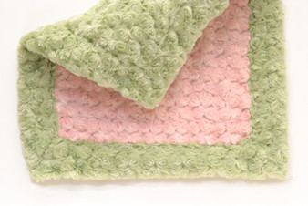 Lovey - Light PInk with Sage Trim