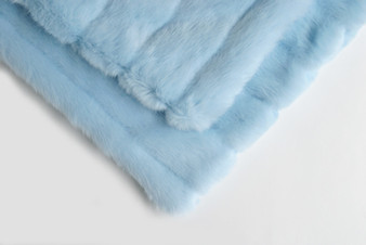 Rabbit Stripe & Light Blue Pet Blanket