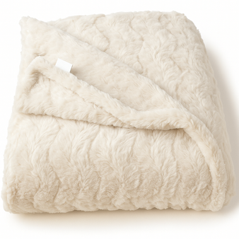 Cream Luxe Throw