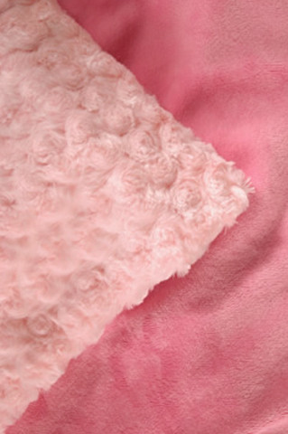 Cozy Faux Pink Bubble Gum Blanket  Tickle-Me-Pink has a classic pink bubblegum color for the All-American girl! 